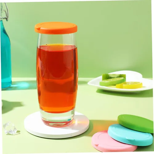 Vista 6 de Fundas de almacenamiento de alimentos, tapas redondas de silicona, aptas para microondas, repuesto para tapas de tazones y tarros