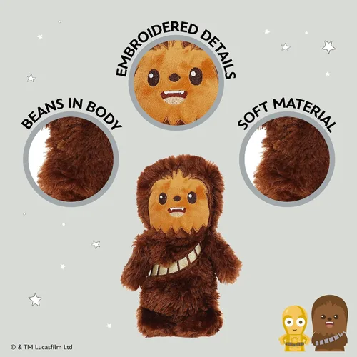 Vista 3 de Kids Preferred Star Wars Chewbacca Cuddle Pal - Manta de peluche de 11 pulgadas para bebé