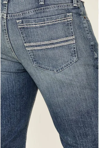 Vista 4 de Cinch Hombres Sliver Label Performance Stretch Slim Straight Jeans Indigo