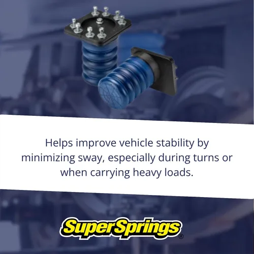 Vista 6 de SuperSprings SSR-307-40 SumoSprings Trasero para Dodge RAM 1500, Azul, 1000 libras.