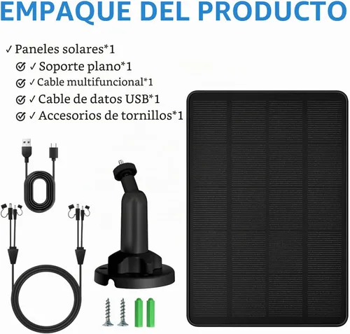 Vista 7 de Panel solar para cámara de sendero, kit de cargador solar con batería de litio recargable de 5000 mAh incorporada - Salida: 12V/1A, 6V/1.5A, kit
