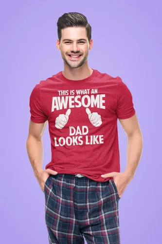 Vista 4 de Awesome Uncle Looks Like - Camiseta divertida para hombre Negro