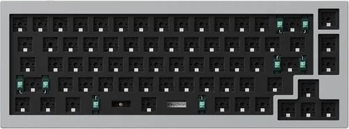 Vista 9 de Keychron Teclado mecánico personalizado Q2 versión barebone con cable de aluminio completo, macro programable QMK/VIA, compatible con Mac Windows