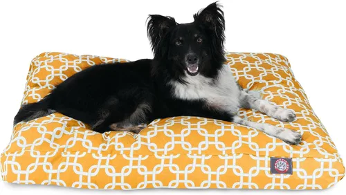 Vista 21 de Majestic Pet Cama para perro de espuma viscoelástica triturada, pequeña con funda extraíble lavable, cama ortopédica rectangular para perros, cama