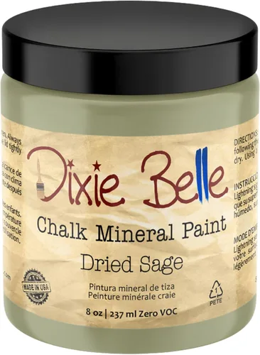Vista 365 de Pintura para muebles con acabado de tiza Dixie Belle Paint Company - Amatista (4oz) - Pintura mineral de tiza chic púrpura profundo mate