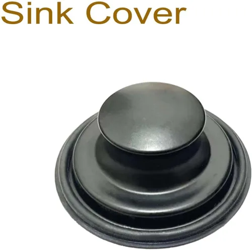 Vista 6 de Tapón de fregadero de cocina negro de 3.35 pulgadas para eliminación de basura, tapón de eliminación de basura de acero inoxidable que se adapta a