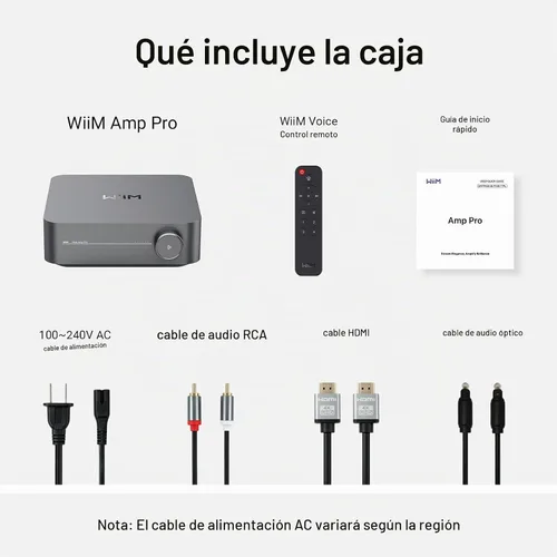Vista 9 de WiiM Amp Pro: Amplificador de transmisión multihabitación Compatible con Google Cast, Alexa HDMI, control de voz Transmisión desde Spotify