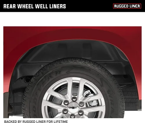Vista 4 de Rugged Liner Revestimiento del compartimiento de rueda trasera WWC99 Se ajusta a 1999 - 2006, 07 Chevy Silverado Classic