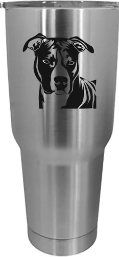 Vista 405 de Cairn Terrier - Vaso grabado con temática de perro, 30 onzas