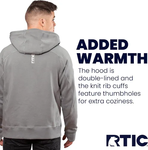 Vista 9 de RTIC Sudadera con capucha impermeable con cremallera para hombre, de manga larga, resistente al agua, para exteriores