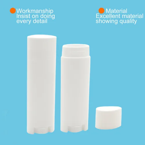 Vista 4 de FZBNSRKO 50 tubos vacíos ovalados de bálsamo labial desodorante para bálsamo labial, contenedores de tamaño mini recargables para llevar de viaje