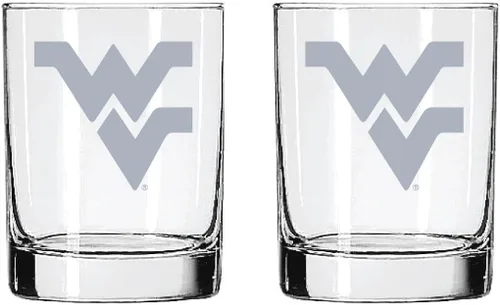 Vista 37 de Alabama - Juego de 2 vasos de cristal grabado satinado de 2 caras Marea carmesí de Alabama