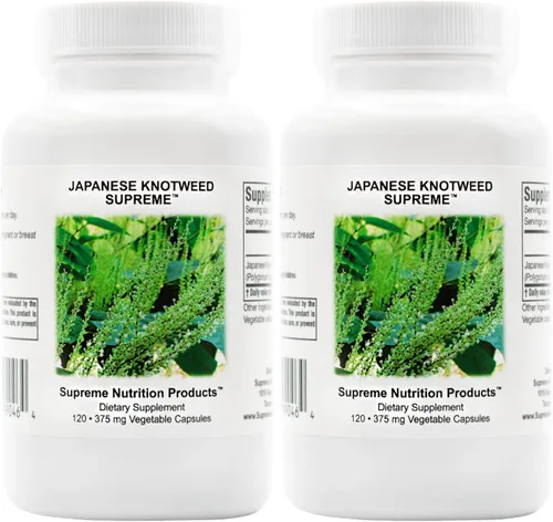Vista 3 de Supreme Nutrition Japanese Knotweed Supreme, 120 cápsulas vegetarianas Pure Polygonum cuspidatum
