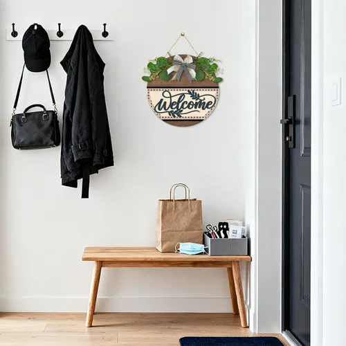 Vista 6 de LHIUEM Decoración de madera de bienvenida