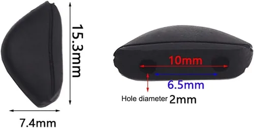 Vista 3 de Almohadillas para la nariz, piezas de silicona suave, compatibles con Oakley Crosslink PRO Switch Sweep Eye Glasses Frame Gafas de sol