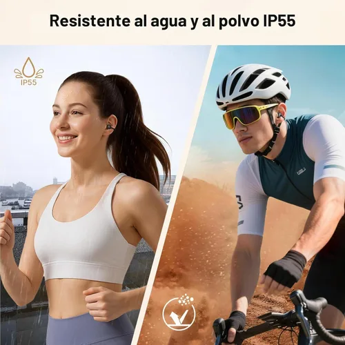 Vista 5 de EarFun Auriculares con clip abierto, auriculares inalámbricos con clip