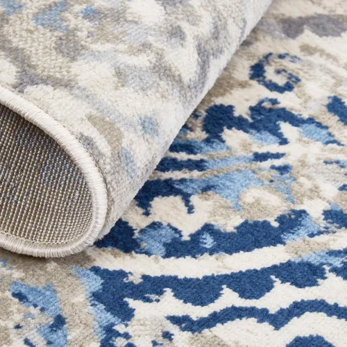 Vista 6 de Home Dynamix Melrose Audrey - Alfombra de pasillo, 2 x 7, marfil/azul