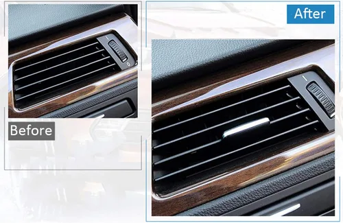 Vista 2 de Jaronx 1 pestaña de clip de ventilación compatible con BMW Serie 3 E90 E91 E92 E93, pestañas de rejilla de aire mejoradas, clip de salida