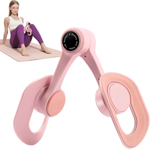 Vista 9 de Pelvic Floor Exercise Devices, Thigh Trainer for Women 360° Rotatable TPE Cushion, Strengthens Pelvic Muscles & Inner Thigh, Portable Kegel Gear
