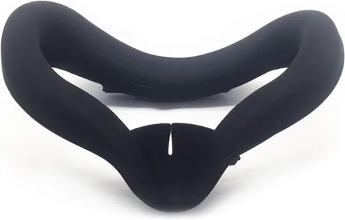 Vista 2 de Silicone Cover Eye Pad for Oculus Quest 2 face Cushion Cover Sweatproof Lightproof VR Accessories BlackBlueRed