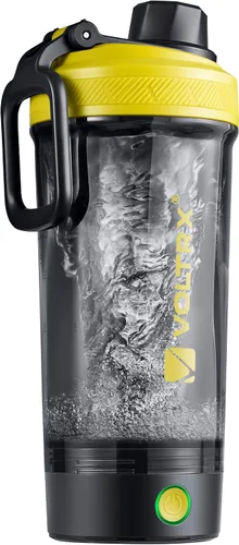 Vista 17 de VOLTRX Botella agitadora, Mezclador eléctrico recargable USB C con Gallium para batidos de proteínas, Vasos agitadores para batidos de proteínas