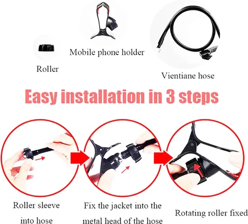 Vista 3 de Chapter Seven Soporte universal para teléfono celular con cuello de cisne flexible y brazo ajustable