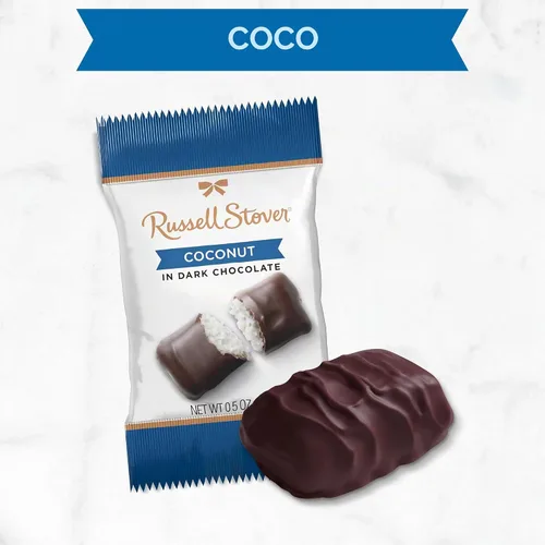 Vista 5 de Russell Stover Chocolate oscuro y coco - 0.5 oz (paquete de 36)