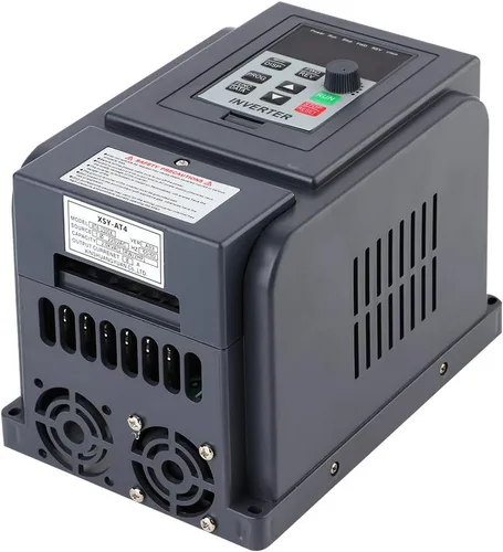Vista 4 de ViaGasaFamido VFD Inversor Variable Frecuencia Drive 1 Fase 220V Entrada 3 Fase 380V Salida AT4-1500X 400Hz 8A Controlador de velocidad del motor