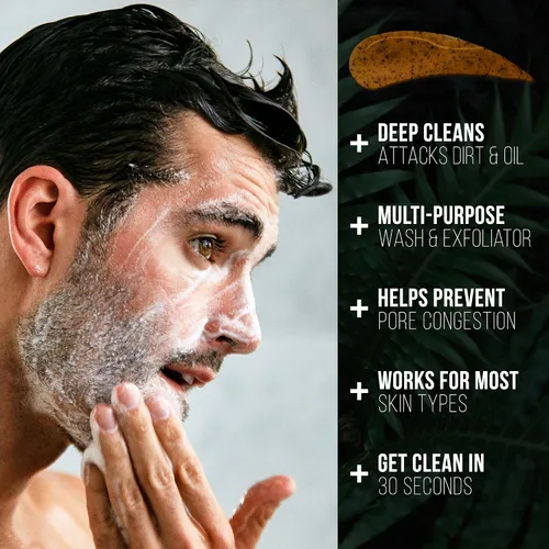 Vista 3 de RUGGED & DAPPER Paquete de bálsamo labial y limpiador facial para hombres: hidrata, hidrata, protege - Paquetes de cuidado de la piel