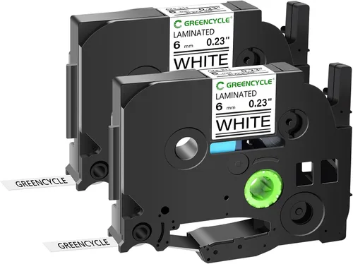 Vista 20 de GREENCYCLE Cinta para etiquetadora Brother P-Touch TZe-831 TZ-831 de 0.472 in 0.47 laminada TZe TZ Gold Tape para PT-D210 PT-D600 PT-H110 PT-1230, 2