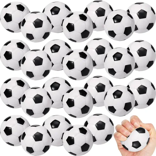 Vista 8 de Vinsot - Paquete de 48 pelotas de fútbol a granel de espuma pequeña de 2.5 pulgadas