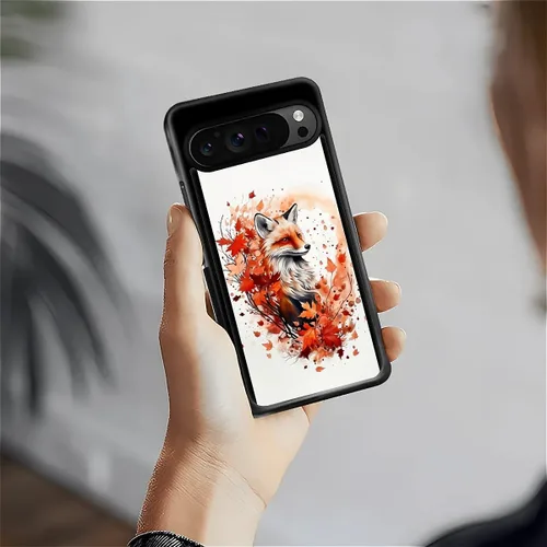 Vista 1253 de Compatible con Google Pixel 4A 5G Mobile Case Creative Acrylic Panel trasero Silicona Protección Grip especialmente diseñado para Google Pixel 4A 5G