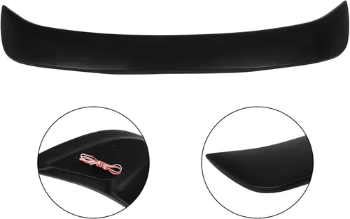 Vista 9 de SCITOO Alerón de alerón ABS para Toyota Corolla 1998-2002 negro mate trasero alerón de maletero