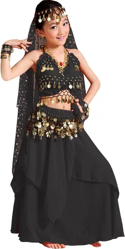 Vista 32 de Astage Disfraz de princesa para niñas, ropa de Halloween, vestido de carnaval, danza, todos los conjuntos