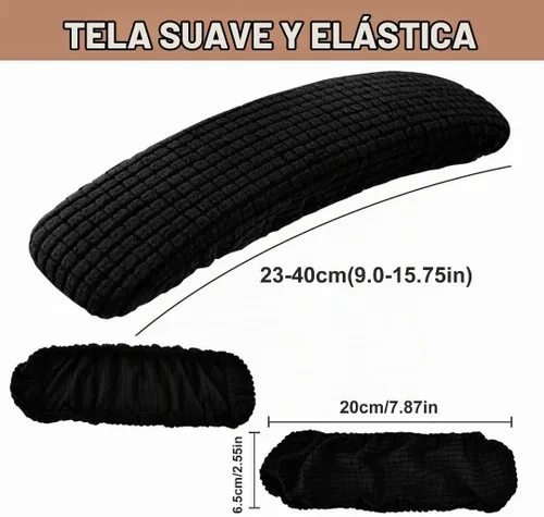 Vista 3 de SARAFLORA Funda para silla de oficina, elástica, resistente a las manchas, de elastano, para silla de computadora, para sillas de escritorio, brazo