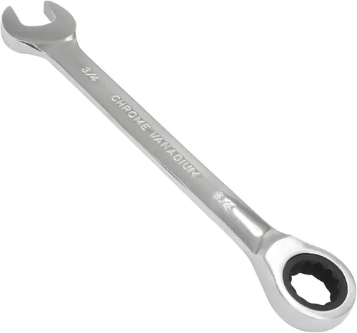 Vista 15 de Llave de trinquete de 1-1/8 pulgadas, llave combinada de trinquete, 12 puntos, 72 dientes para proyectos SAE espacios reducidos