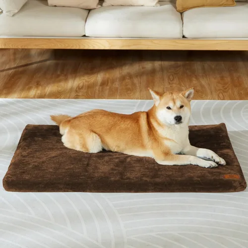 Vista 12 de LIORCE Cama para perros pequeños, almohadilla para jaula para cachorros con funda extraíble lavable y forro impermeable, tapete de espuma