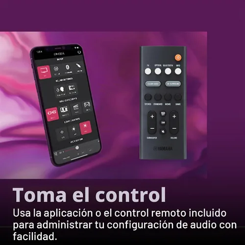 Vista 11 de Yamaha Audio SR-B20A Barra de sonido con subwoofers integrados y Bluetooth, negro