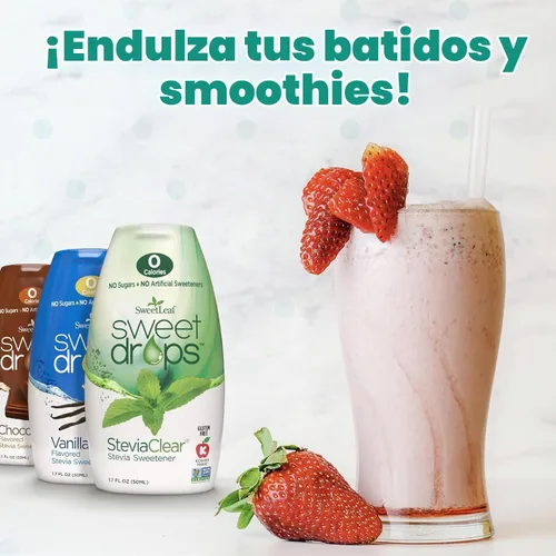 Vista 5 de SweetLeaf Stevia Drops - Edulcorante líquido, paquete variado, 1.7 onzas