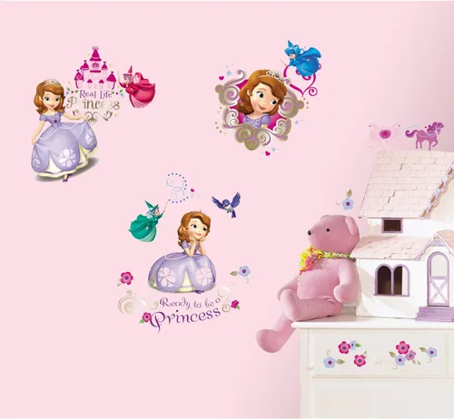 Vista 2 de Disney Sofia - Calcomanías de pared para despegar y pegar por RoomMates, RMK2294SCS