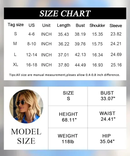 Vista 5 de KAYWIDE Vestido camisero de manga larga con cuello en V y botones para mujer, mini vestidos con bolsillos, blusa de color liso