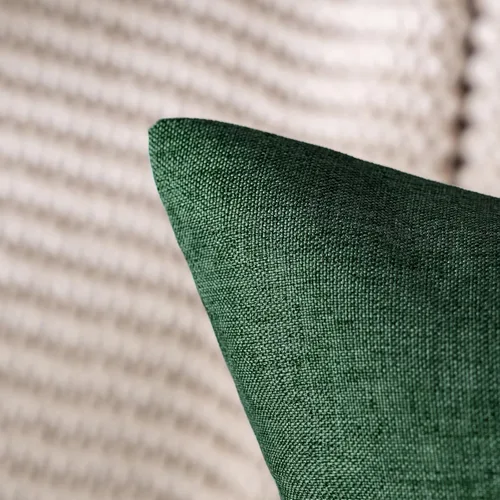 Vista 6 de MIULEE Paquete de 2 fundas de almohada decorativas para exteriores, impermeables, sólidas, de lino sintético, para jardín, granja, patio, tienda