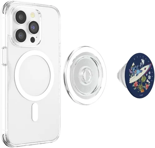 Vista 4 de Disney Lilo & Stitch Surfer Dude PopSockets MagSafe PopGrip para iPhone