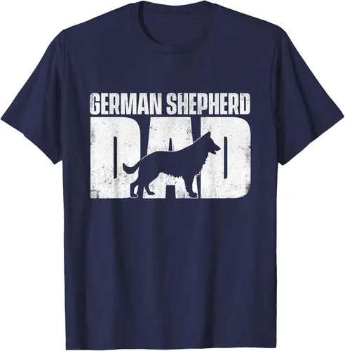 Vista 48 de Camiseta de pastor alemán para el día del padre del dueño de perros caninos, Negro
