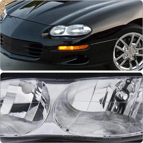 Vista 7 de AJP Distributors Carcasa cromada, faros reflectores de esquina transparente, señal de conducción, juego de lámparas de parachoques izquierda