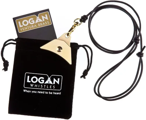 Vista 5 de Logan Whistles Ventura - Silbato de perro pastor de latón macizo, 100% fabricado en el Reino Unido, silbato de entrenamiento para perros