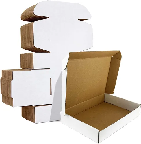 Vista 54 de HORLIMER Paquete de 40 cajas de envío de 5 x 5 x 5, caja de cartón corrugado blanco para correo, embalaje, pequeñas empresas