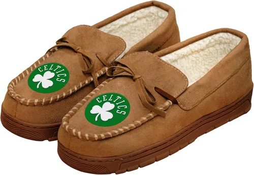 Vista 11 de FOCO Pantuflas tipo mocasín con logotipo del equipo de la NBA para hombre