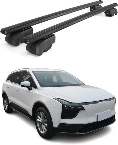 Vista 10 de Portaequipajes para Mazda CX-50 2023-2025 Barras transversales gris hierro 2 piezas
