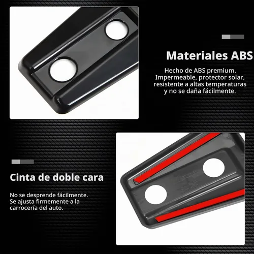 Vista 7 de 2 piezas de cubierta de bisagra de capó y accesorios de moldura para Jeep Wrangler JK y Unlimited 2007-2018 (Negro)